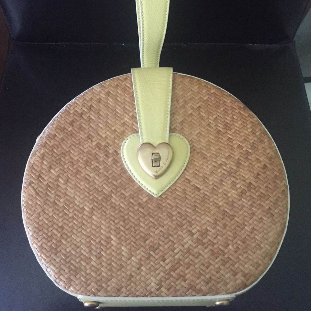 Juicy Couture Rattan & Yellow Round Bag